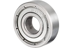 CoCud Tief Rillen Kugellager 607ZZ Modell 7mm x 19mm x 6mm Karbonstahl Doppelte Abschirmung Lager - (Anwendung: für Motor Skateboards Rollenräder)