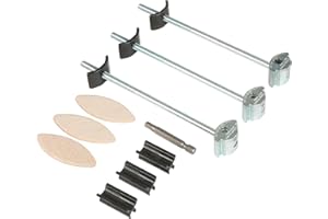 Trend ZIPBOLT Standardowy zestaw łączników do blatu, stal ocynkowana, 26-40mm, zawiera bit heksagonalny i ciasteczka, ZIP/35/164/3