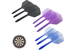 Cognitivex 9 PCS Dart Flights of 1 Set, Integrated Dart Shaft and Flights 2BA Moulded Dart Flight and Shaft System