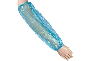 ‎WORK-INN Work-Inn PE Ärmelschoner in Blau | 100 Stück - 40 x 20 cm | elastischer Bund an beiden Öffnungen | schützt Kleidung sowie Haut vor Schmutz | atmungsaktives & wasserdichtes Polyethylen | latexfrei