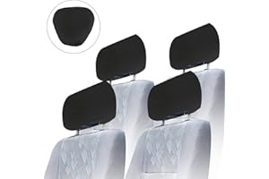 FASBET 4 Stück Kopfstützen Bezug Zubehör für Autositze Auto Kopfstützenbezüge Staubdicht Waschbar Kopfstützenschutz Abdeckung Auto Universal Kissenbezug für LKW Bus Reisebus Auto