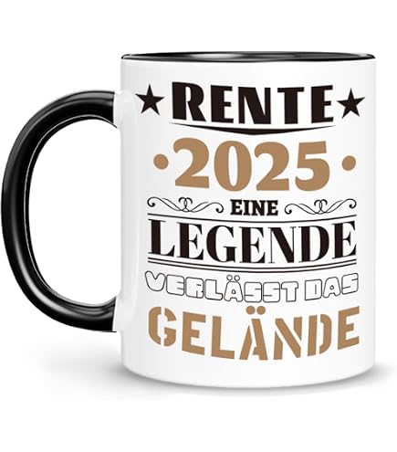 Rente 2025 Tasse – „längste Kaffeepause Der Welt“ – Lustiges Geschenk Zum Renteneintritt Für Kollegen & Chefs