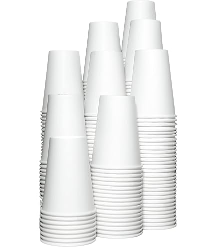 100 Gobelets Carton 48cl Sparklers Club - Biodégradables Café Thé - Double Paroi Anti-chaleur