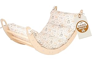 WoodsCraft Arche d'Escalade pour Bebe et Enfant avec Coussin Hypoallergénique | Arche Montessori Bebe - Arche Escalade | Jeux Montessori: Escalade Enfant Interieur