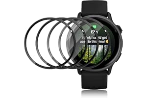 ELYCO Schutzfolie Kompatibel mit Garmin Vivoactive 6 Displayschutz [Nicht-Glas], 4 Stück Blasenfrei Flexibel TPU Displayschutzfolie, Anti-Kratzen HD Wasserdicht Schutz Folie