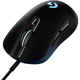 Logitech G403 HERO Wired Gaming Mouse, HERO 25K Sensor, 25,600 DPI, RGB Backlit Keys, Adjustable Weights, 6 Programmable Butt