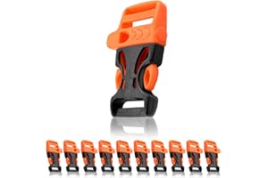 Ganzoo 3/4'' fermeture à clic, Boucle Fermeture, pour bracelets paracord, 10 piéces set