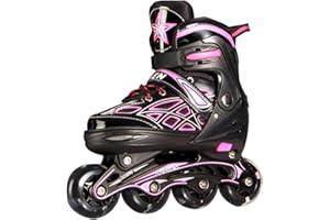 GUOCU Patines en Línea | Niños | Mujer | Hombre | Inline Skates | ABEC7 de Carbono | Tamaños Ajustable