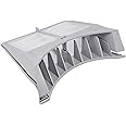 Spares2go Hinged Lint Screen Fluff Filter compatible with Creda Tumble Dryers (Grey)