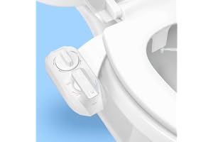 LUXE Bidet NEO 320 Plus – nästa generations varmvatten mekanisk bidé toalettsitstillbehör med innovativa EZ-lyftgångjärn, dub