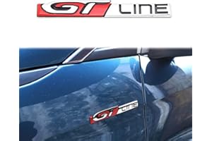 YUZHONGTIAN Voiture emblème GT Line Metal Autocollants Décoration Cover Garniture pour 3008 GT / 5008 GT 2017 2018 2019 Accessoires de Voiture