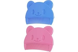 DDHHCP 2 Stück Milchschorf Kamm Baby, Baby Kamm, Baby Haarbürste Niedlich Und Praktisch Zum Kind HaarbüRste, Leicht Zu Reinigen Schorfkamm Baby für Jungen Mädchen