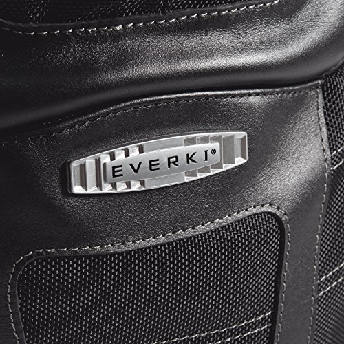 Everki Concept – Premium Laptop Rucksack für Notebooks bis 17,3 Zoll (43,9 cm) mit patentiertem Ecken–Schutz–System, Brillen-Hartschalenfach und weiteren hochwertigen Funktionen, Schwarz - 12