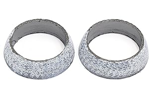 uxcell 2Pcs Auto 1,8"Dmr.Kegel Form Auspuff Schalldämpfer Graphit Ring Dichtung Kopf