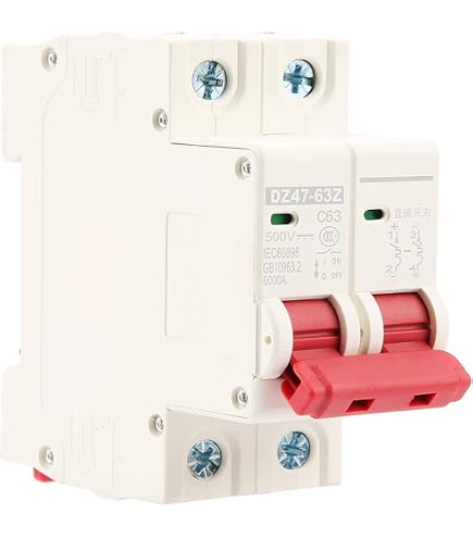 Disjoncteur Intelligent 2 Pôles 50A Avec Parafoudre - Protection Surtension, Fuite, Foudre - Pour Tableau électrique - 11