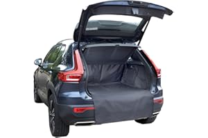 UK Custom Covers Volvo XC40 Boot Liner - Tailored Car Boot Protector & Dog Boot Cover with Rear Bumper Protector, Waterproof All Weather for 2018 Onwards Model (Black)