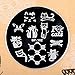 Born Pretty 5.5cm Round Nail Art Stamp Template Cute Cats Design Image Plate BP-102