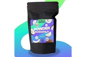 BUBBLEMANIA Poudre de thé au lait Bubble Tea - Poudre de thé aux bulles de noix de coco | Poudre de lait Bubble Tea avec des ingrédients de haute qualité et un goût prononcé | 500 grammes