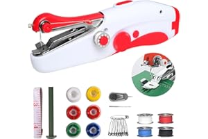 PIAEK Sewing Machine, Portable Electric Handheld Sewing Machine Quick Sew For Adults, Easy To Use Suitable for Sewing Clothes, Family Travel,DIY