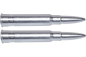 Flachberg Pufferpatronen 8×57 JRS Aluminium/Messing (2 Stück) | Dummy Rounds Snap Caps Training | Trockentraining, Ladeübung & Waffenpflege