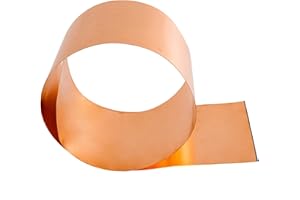 FOXSMZZ 99.9% Pure Copper Foil Metal Copper Sheet Plate Cut Material Roll Material for Mechanical Machining Mould Making Cutting Precision (0.5 * 150 * 1000mm)