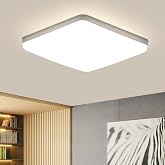 Plafonnier LED Carré 36W - Lumière Neutre 4500K, IP44 Imperméable, Moderne Pour Salon, Chambre, Salle De Bain Et Cuisine