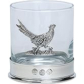 Pewterware Mounted Whisky Glass With A Horse’s Head Emblem In A Presentation Box Of 1, 2 Or 4