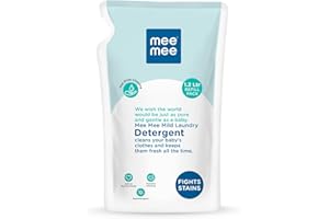 Mee Mee Baby Liquid Detergent 1.2 L | Ph Balanced, Free from Harsh Chemicals, Safe for Mother's Hands & Baby's Skin | Anti-Ba