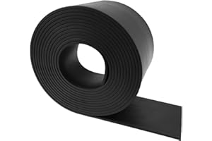 LSGCQ Gummistreifen Neopren Gummimatte Vollgummi Gummiprofil Gummiplatte für Dichtungen, Bodenbeläge Schutz, Vibrationsschutz, Abdeckung, DIY (50mm×3mm×3m)