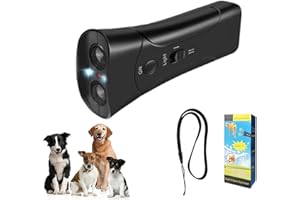 EZNAOBO Anti Barking Device for Dogs, Ultrasonic Dog Barking/Sonic Deterrents Device, 33FT Waterproof Outdoor Corrector Devices,LED Indoor Outdoor Bark Control, for Small Medium Large Dogs (1pcs)