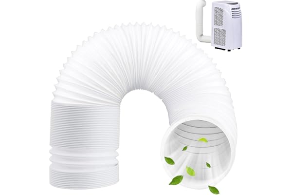 Zkaoai Tuyau d'échappement, tuyau de ventilation flexible, tuyau d'évacuation de climatisation, tuyau d'évacuation pour sèche-linge, hotte aspirante, sèche-linge (diamètre 150 mm-2 m)