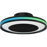 Sulion - Ceiling Fan with CRATO LED Light &ndash; Silent DC Motor, 30W Dimmable CCT Light, Colorful Led Light, Built-in Bluetooth S