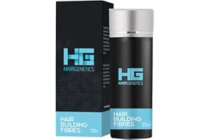 Hair Genetics Hair Fibres Medium Brown 22g for Hair Loss Cover Up Thin Hair & Bald Spots- Hair Fibres for Thicker Hair - Hair Fibers for Men and Women for Hair Loss - Medium Brown Hair Fibres