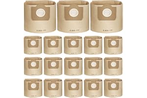 Jajadeal 12 Pezzi Polvere Sacchetti per Kärcher WD3 MV3, A 2200, A 2201, A 2204, Sacchetti di ricambio per Karcher Aspirapolvere 6.959-130.0