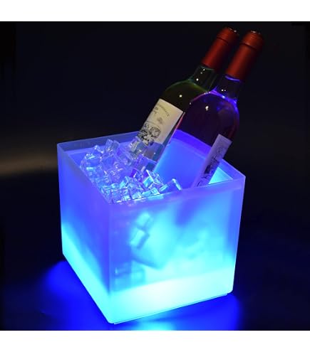 Seau à Glace Lumineux Kavolet 3.5L - Changement De Couleur Automatique, Pour Fêtes Et Bars