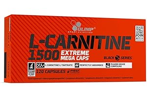 ‎OLIMP SPORT NUTRITION Olimp L-Carnitine 1500 Extreme Mega Capsules - Pack of 120 Capsules