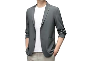 ZYPAINIY Blazer Casual para Hombre, Ligero, Elegante, Casual, de manga larga, para verano, Chaqueta Deportiva de Verano, Chaquetas para Hombre, Chaqueta Impermeable para Hombre