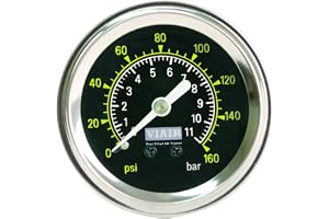 Viair 90085 160 PSI 1.5" Single Needle Air Gauge