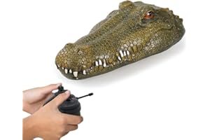 Goolsky Flytec V002 Bateau Télécommande 2,4G Crocodile Bateau RC avec Simulation Tête de Crocodile Jouet Parodique