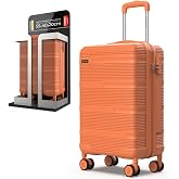 NUMADA - Travel Suitcase Set 3 pcs Upfly T10 ABS Suitcase Cabin Suitcase 55x40x20, Medium Suitcase 66x44x26 and Toiletry Bag.