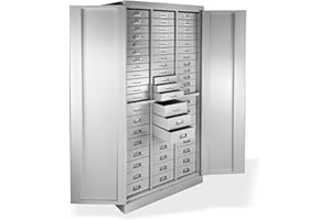 ADB BETRIEBSEINRICHTUNGEN GMBH ADB Metall-Schubladenschrank/Werkzeugschrank/Materialschrank/Magazinschrank mit 60 Schubladen, 1790x800x410 mm, Hergestellt in der EU