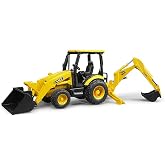 Bruder 02427 JCB Midi CX Backhoe | Construction vehicle, excavator, loader, toy from 3 years, scale 1:16