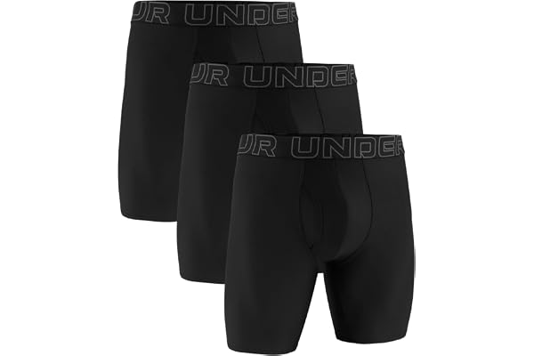 Under Armour mäns multipack prestanda tech långben boxershorts 23 cm innersöm, komfort hela dagen