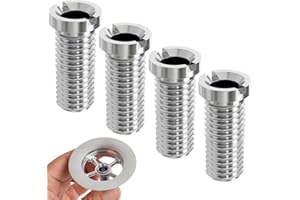 CPJJ 4 Pezzi Vite Cava Tappo Lavandino Cucina, perni per tappo lavello cucina, Viti del Cestello del Lavello Vite in Acciaio Inossidabile 304, 25 * 15 * 12mm