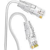 Ercielook Cat6a 0.49ft 10Gbps Patch Panel Cable 5 Pack | Frequency 550MHz, 28AWG pure copper wire. Ideal for switch, router a