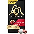 L'Or - Capsule Caffè Espresso Splendente - 100 Capsule in Alluminio - Intensità 7 - Compatibili con Macchine Nespresso®* orig