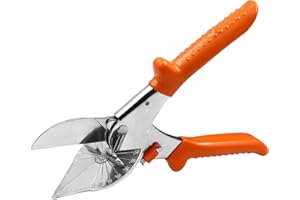 NITYUNN Präzise Mehrwinkel-Gehrungsschere, 45° - 135° Winkelschere， Multifunktions-Trunking-Schere zum Schneiden von PVC, Holz, Kunststoff, Gummi