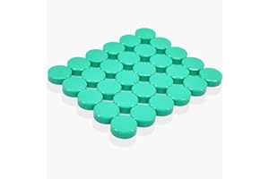 PYJLBX Fridge Magnets – 30 Pack Strong Mini Round Heavy Duty Magnets for Whiteboard, Notice Board, Office & Crafts – Colourful Small Green Magnets for Adult, Refrigerator, Memo, School, Home, Kitchen
