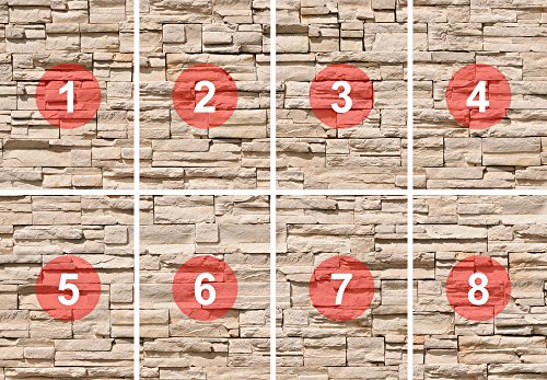 Fototapete Asian Stonewall 366x254cm Tapete Steine Steinwand Mauer 3D deco.deals - 3
