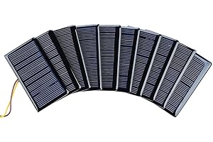 SUNYIMA Mini panneaux solaires 10 pièces 5V 60mA polycristallines micro cellules solaires 68mmx37mm/2.67 "x1.45" pour bricolage projets de cellules solaires jouets